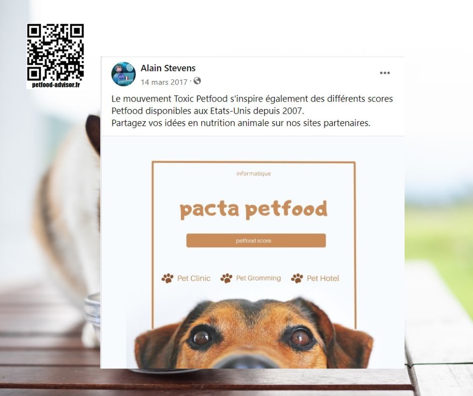 Présentation du Petfood-Score Pacta en 2017