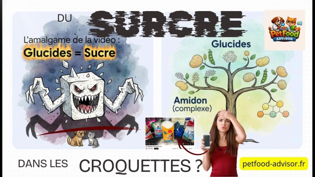 Croquettes et “sucre blanc” : analyse d’une confusion amplifiée