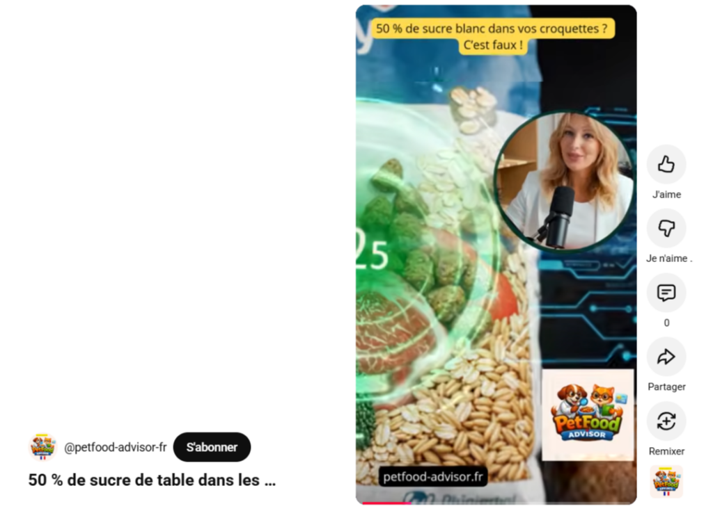 50 % de sucre dans les croquettes ?