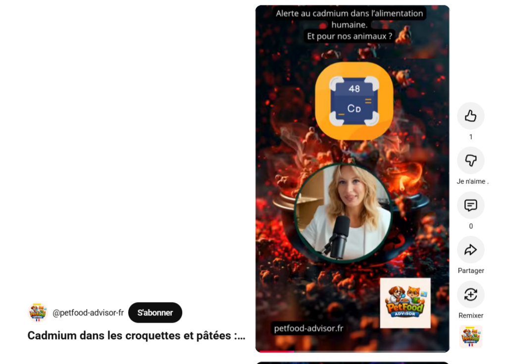 Cadmium dans les croquettes et pâtées : un risque discret à connaître