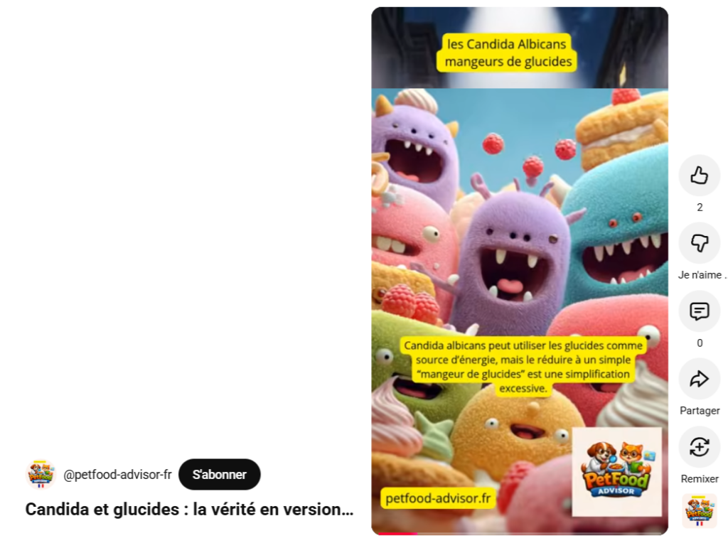 Candida et glucides : mythe ou réalité en animation ?