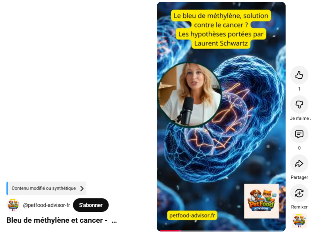 Bleu de méthylène et cancer : prudence face aux hypothèses