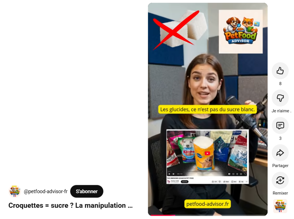 Croquettes = sucre ? Une confusion bien entretenue