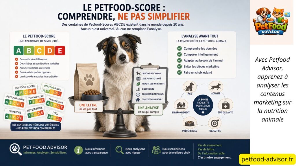 Méfiez-vous des petfood-score non reconnus