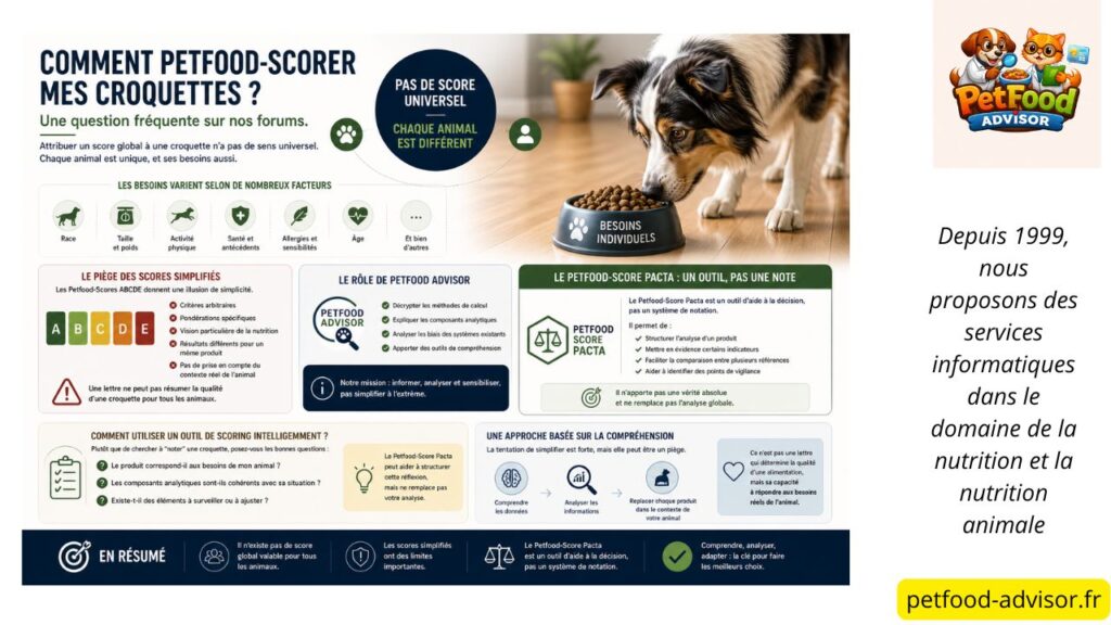 Comment petfood-scorer ses croquettes ?