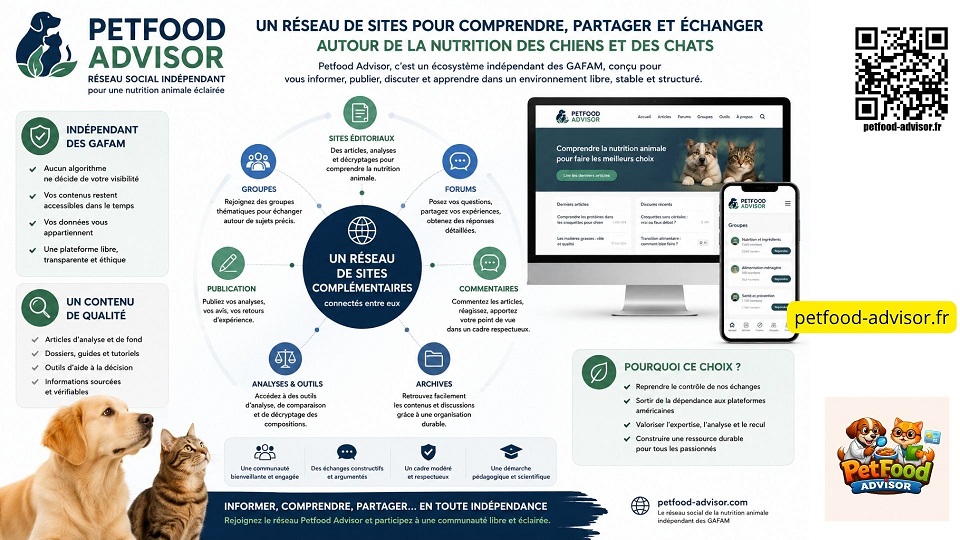 Notre concept de réseau social sur la nutrition animale