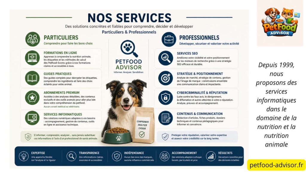 Nos services en nutrition animale