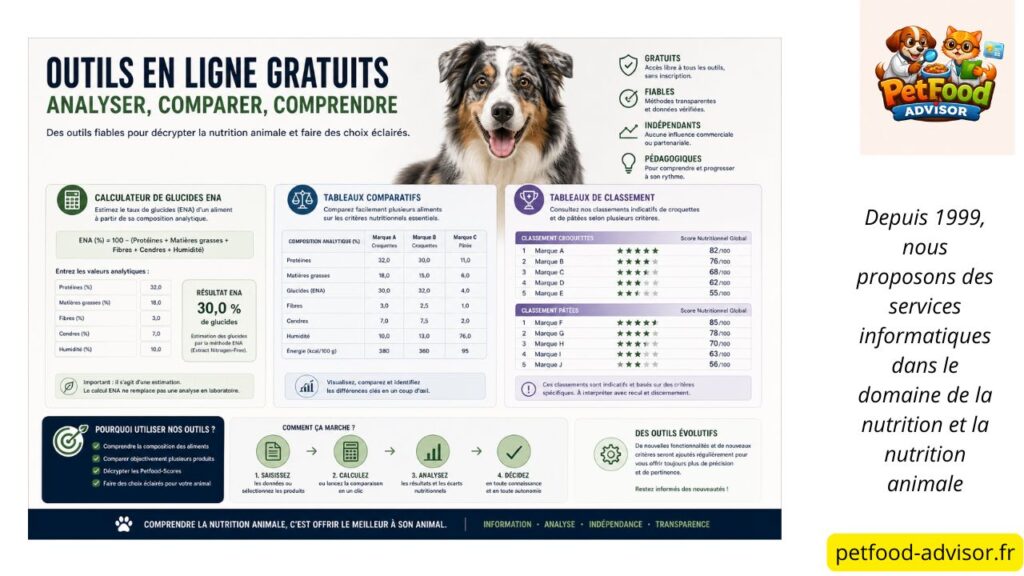 Nutrition animale : nos services gratuits
